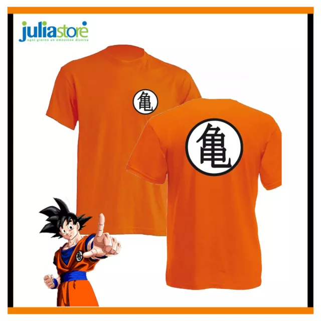 T-Shirt Maglietta Dragon Ball Goku Per Uomo Maglia Cartone Animato
