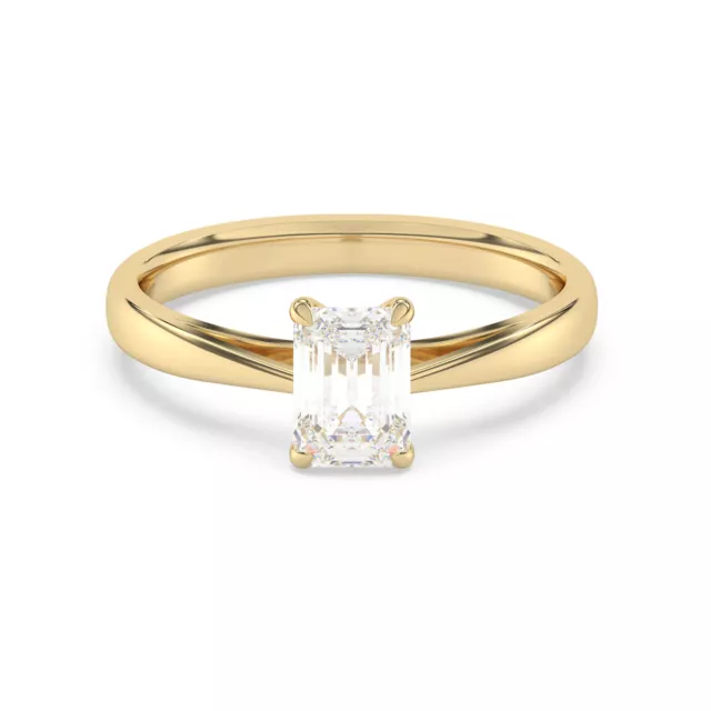 Diam Addict Ring 585 Gold gelb 14 Karat Diamant weiß synthetisch glanz poliert