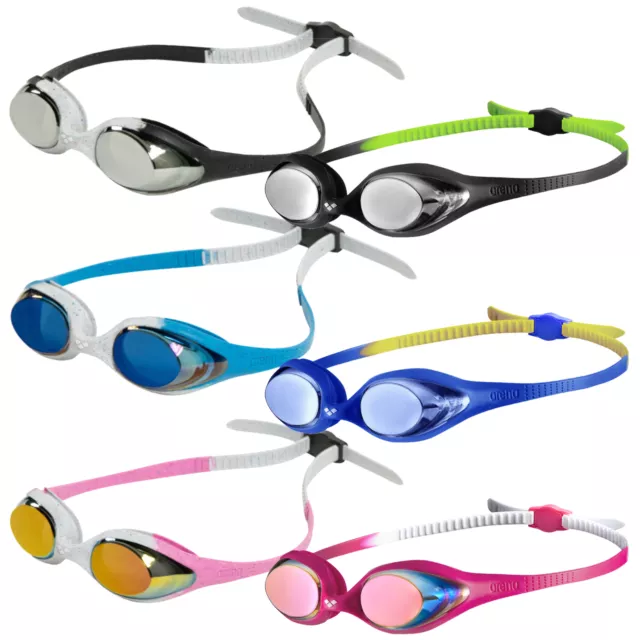 arena Spider Junior Mirror Schwimmbrille Kinder Brille UV-Schutz & Anti-Beschlag