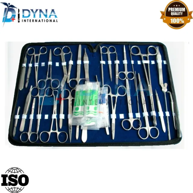 91 Kit de formación médica de instrumentos quirúrgicos de cirugía menor