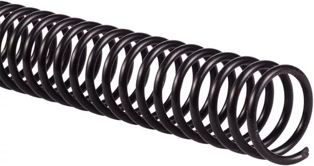 Plastic Spiral Coil Binding Spine Supplies 12" Black 12mm (15/32") 92 Sheets