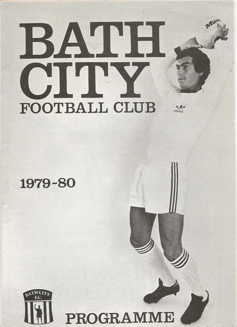 1979/80 BATH CITY v Bangor City Alliance Premier League Programme £2.50