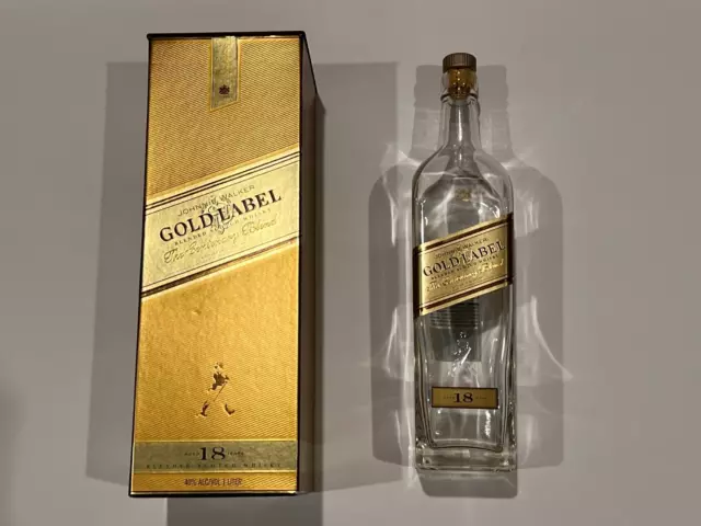 Johnnie Walker Gold Label "Centenary Blend" Empty Bottle & Box, - DISCONTINUED