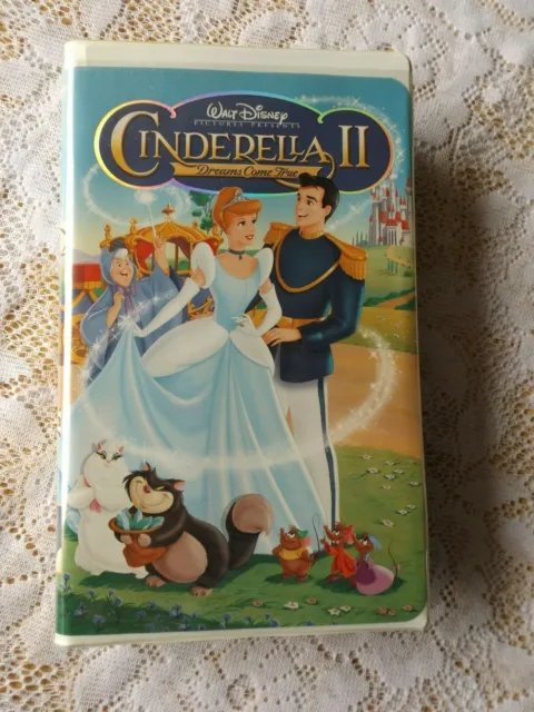 Walt Disney Cinderella 2 Dreams Come True 22026 Vhs Video Movie * With Insert