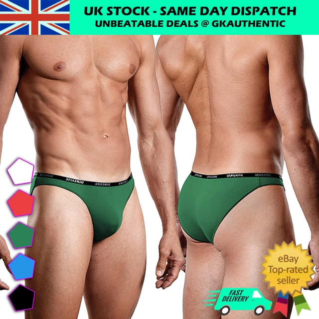 Doreanse 1281 Men's Low-Rise Cotton Briefs – Silky Soft, Colorful Underwear (1-Pack)
