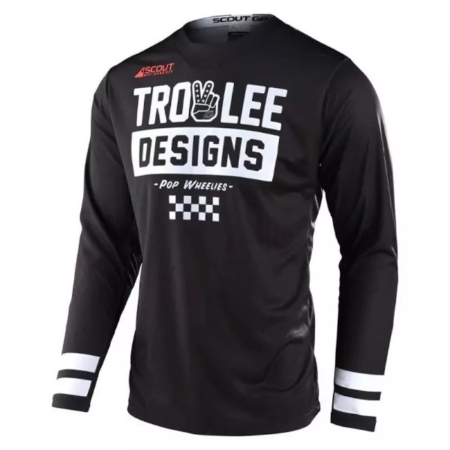 TROY LEE DESIGNS GP Peace & Wheelies Jersey schwarz Motocross MTB Enduro MX