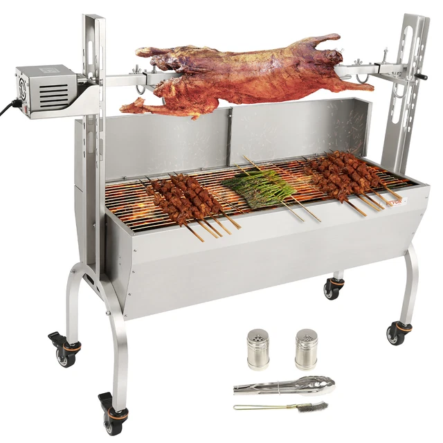 VEVOR ROASTER SPIT Rotisserie BBQ Grill Pig Lamb Chicken Roaster 50W