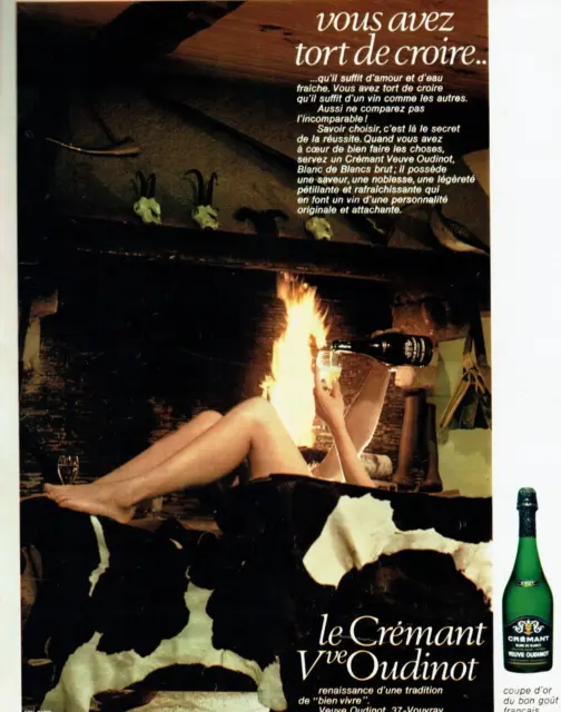 publicité Advertising 0922  1968   le crément Vve Oudinot  " bien  vivre "