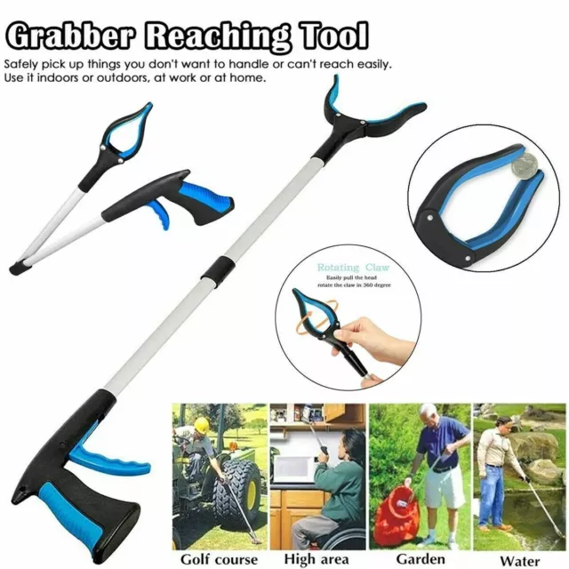Heavy Duty Grabber Tools Pick Up Stick Hand Grip Reach Trash Reacher 32"