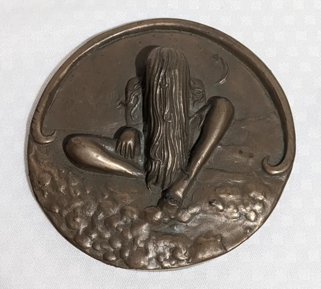 The Wild Goose Studio Moon Irish Goddess Bronze Coated Resin Plaque from Ireland