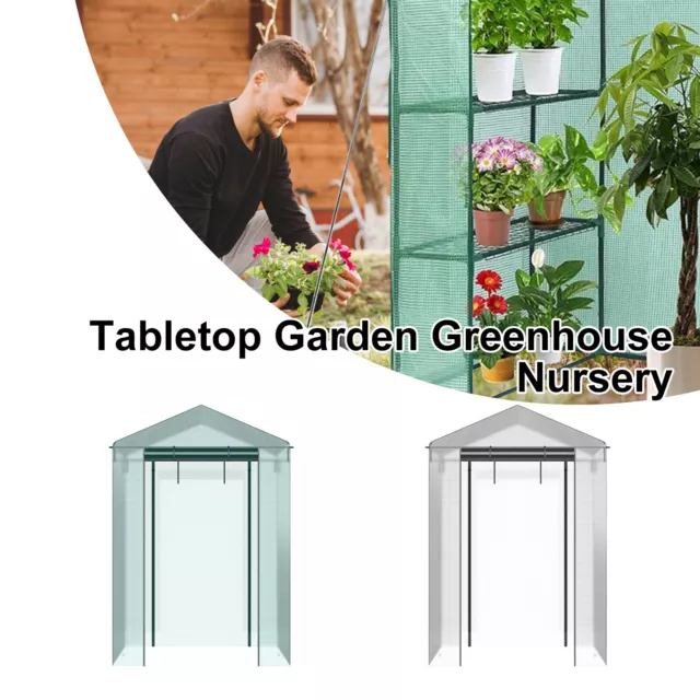 Walk-in Greenhouse Cover Waterproof PE Greenhouse Replacement Cover with GowSV