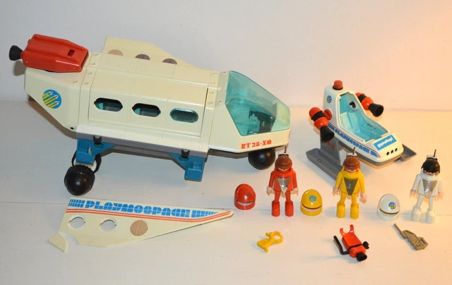 Pièce Playmobil Espace - Corps Cylindrique Blanc De Fusée/satellite Laser - Réf. 6197