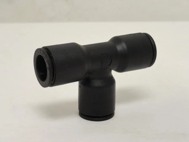 210868 New-No Box; Legris 3104 12 00 Black Plastic Union Tee; 1/2mm; 290Psi