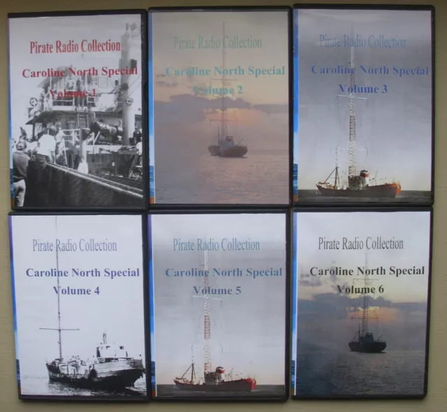 Radio Caroline North Pirate radio from the 60's 6 disks to choose from