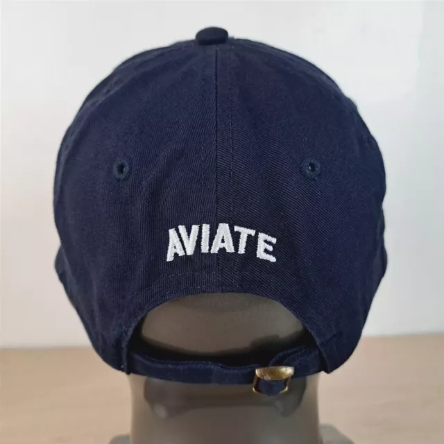 Aviate Auo Play Hard Travel Often Adjustable Strapback Baseball Hat/Cap, Blue 2