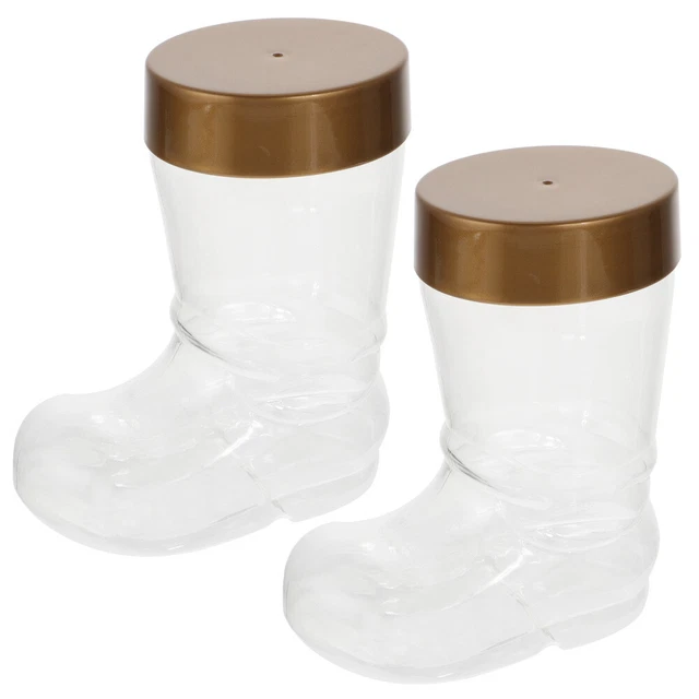 Botellas de caramelo frascos decorativos de baño de plástico dorado para mascotas