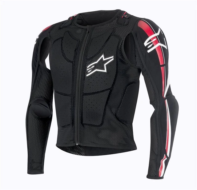 Alpinestars - Pettorina Motocross Bionic Plus Jacket - Nero/Rosso/Bianco