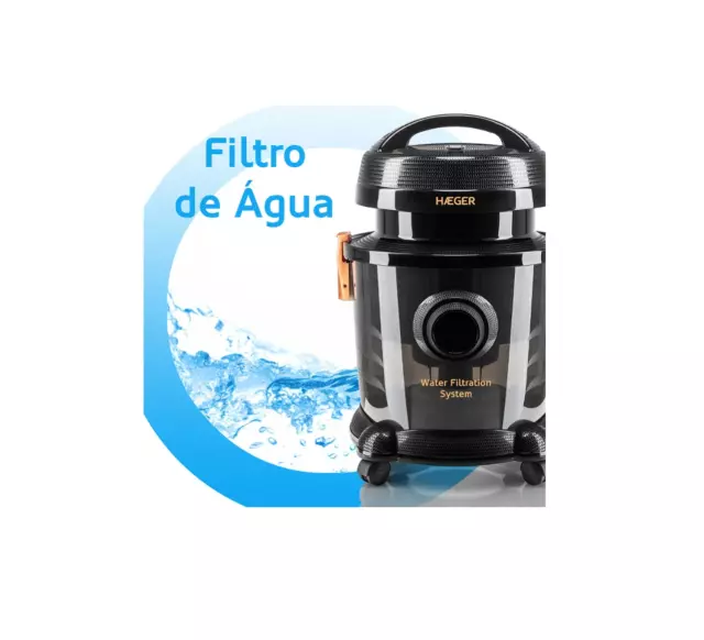 HAEGER AQUACLEAN 1200 Aspirador con Filtro de Agua 1200W 3