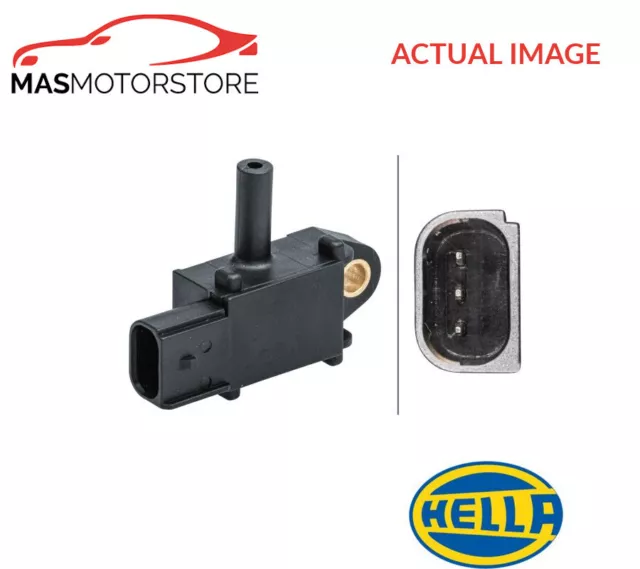 HELLA SENSOR, EXHAUST pressure - 3-pin connector - Bolted