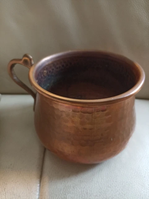 Gong thaïlandais en bronze martelé à la main. Diam. 14 cm (Gebraucht