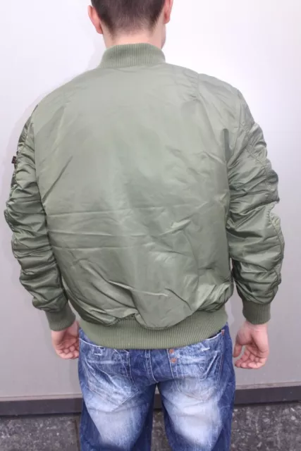 Alpha Industries MA-1 VF 59 Sage Green 191118/01 Pilot Jacket Army New Tt Cwu 3