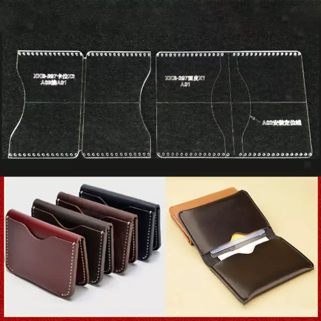 Wallet Acrylic Template, Clear Acrylic Making Stencil, Leather Wallet Template