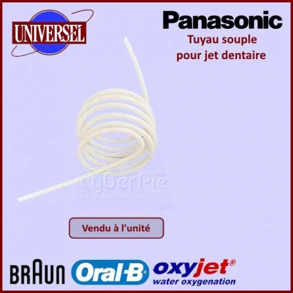 Tuyau De Remplacement Compatible Jet Dentaire Oral-B OxyJet Type 3719 - Neuf - Fabriqué En France - Puissance 4.8W