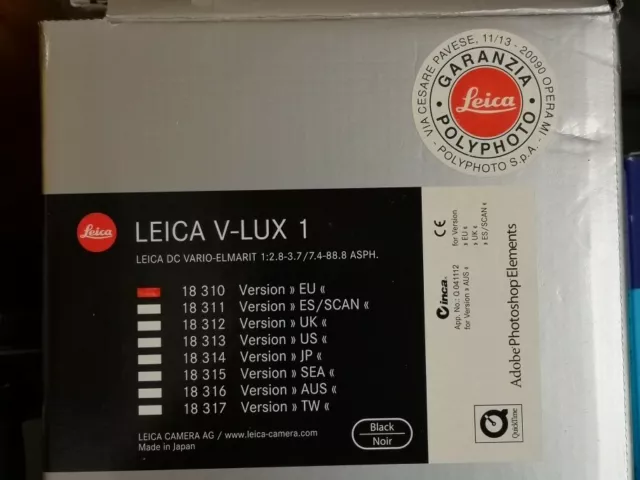 Leica V-Lux1 10Mp Zoom Ottico 12X