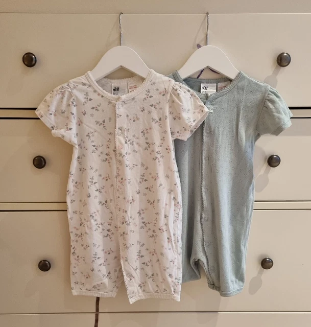 Bundle Pair Girls Pyjama Rompers 2 Years H&M