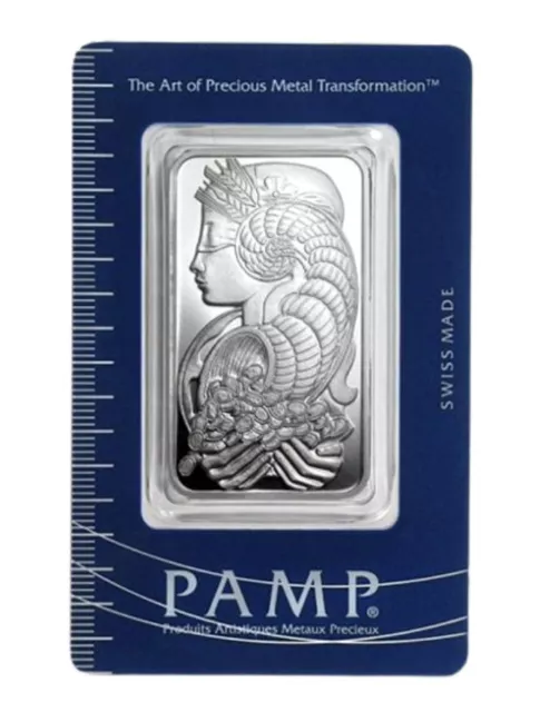 Lingotto argento PAMP Suisse Lady Fortuna 1 oz 31,1 grammi Purezza 999 Blister 2