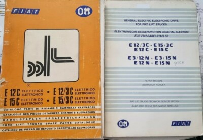 C & E Fiat Libro Parti di Ricambio Originale A4 Muletto E12C/E15C 1980 
