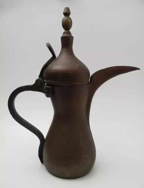 Antique Islamic Dallah Coffee Pot Arabic Copper & Brass Rare Large