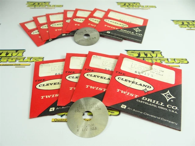 Lot Of 10 New! Cleveland Hss Jewelers Slotting Saws 2" X .006" & 2" X .008"