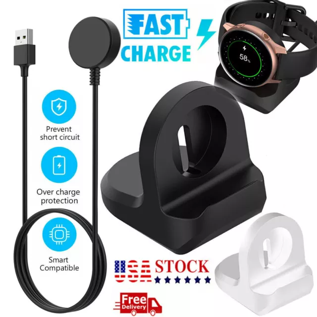 For Samsung Galaxy Watch 4 Classic Active2 Watch3 Wireless Charger Magnetic Dock