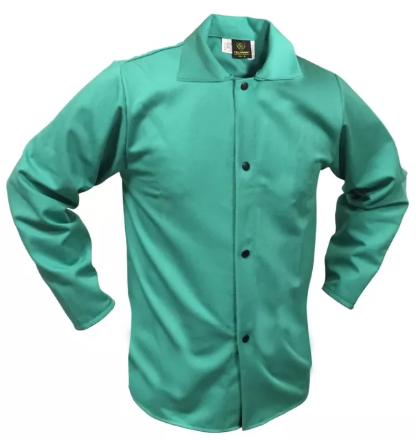 NEW! Tillman Lightweight 30" Green Flame Retardant Cotton Welding Jacket 5XLARGE