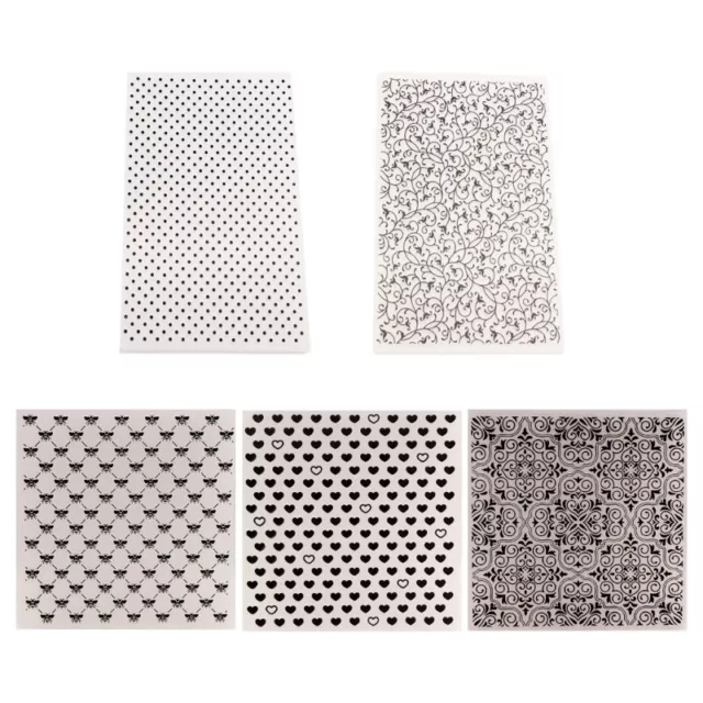 Round Dot Embossing Folders Flower Embossing Stencils for Greeting Card Wedding