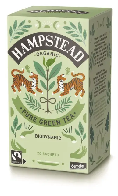 Hampstead Tea Biologico Puro Verde Tè 20's