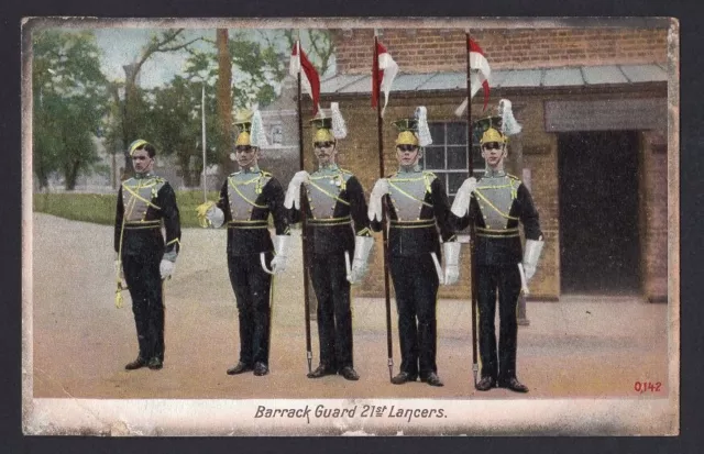 1909 Used Col Pc - Barrack Guard 21St Lancers