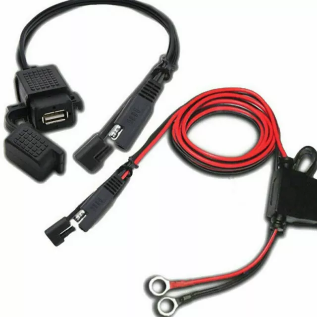 Chargeur USB pour moto étanche SAE vers câble USB adaptateur téléphone tablettes