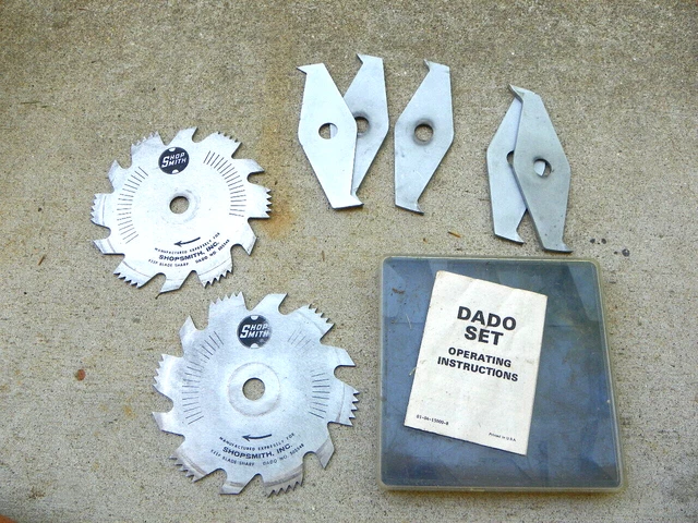 Shopsmith Mark V 6" Dado Saw Blade Set 505548 in Original Storage Box