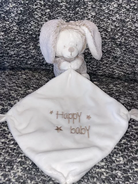 🐞 Doudou Lapin Ours Mouchoir Orchestra Premaman Blanc Et Gris Happy Baby