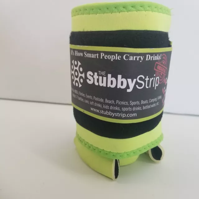 Original Stubby Strip Neon Green Drink Carrier Carries 6-7 Drinks