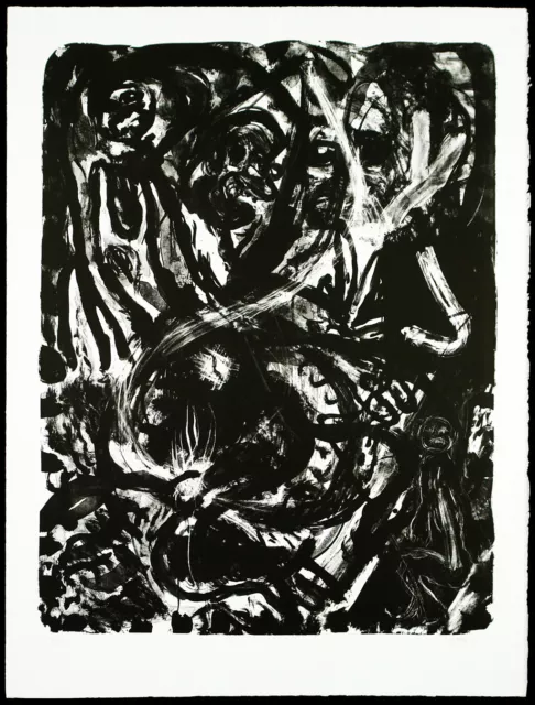 Untitled 1981 Grossformatige Lithographie Franz HITZLER (*1946 D), handsigniert