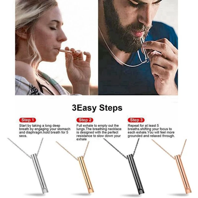 Mindfulness breathing necklace deals