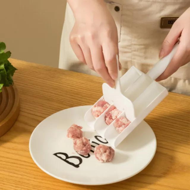 Shrimp Slip Mold with Scraper Keep Sanitary Manual 3 Slots Shrimp Meat Ball