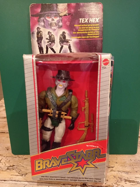 Lot de 2 figurines BRAVESTARR MARSHALL & TEX HEX MATTEL FILMATION 1986 - Jeux & Jouets