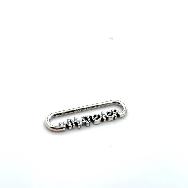Pandora ME Styling Word Whatever Word Link Charm 799675C00 100% Authentic BNWOT