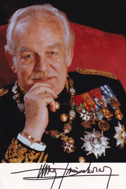 Fürst Rainier III. de Monaco - original signiertes Foto