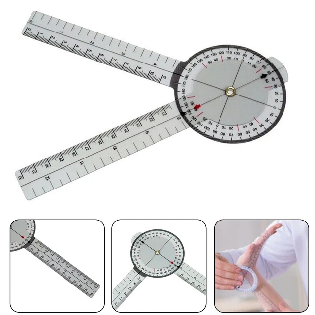Pratico righello goniometrico giunto ortopedico PVC linea articolare calibrata
