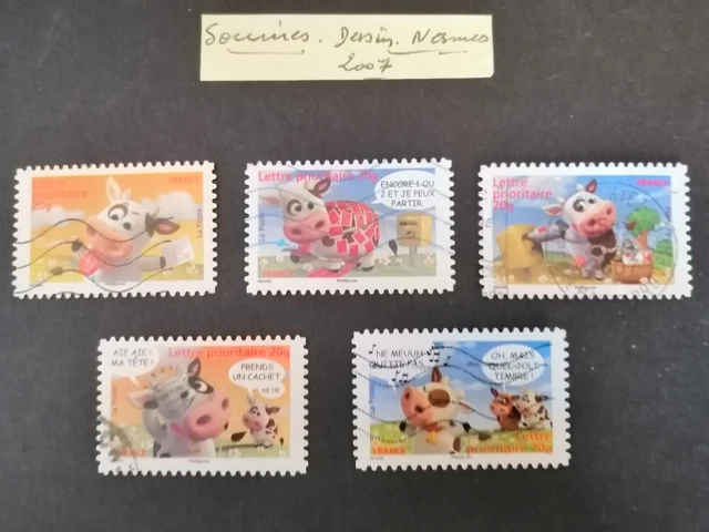 Timbres France adhésifs série sourires 2007